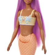 Imagine BARBIE DREAMTROPIA PAPUSA SIRENA CU PARUL ROZ SI COADA PORTOCALIE