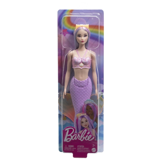 Imagine BARBIE DREAMTOPIA PAPUSA SIRENA CU PAR MOV SI COADA MOV