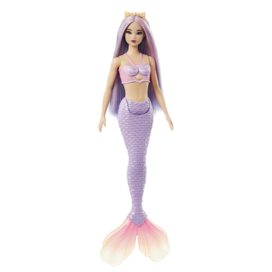 Imagine BARBIE DREAMTOPIA PAPUSA SIRENA CU PAR MOV SI COADA MOV