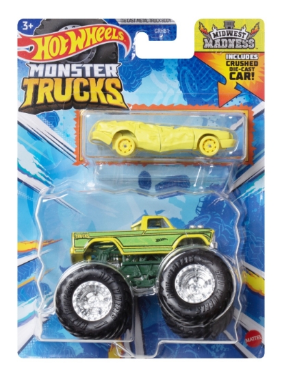 Imagine HOT WHEELS MONSTER TRUCK SI MASINUTA METALICA MIDWEST MADNESS