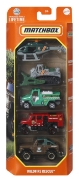 Imagine MATCHBOX SET 5 MASINUTE METALICE MBX WILDFIRE RESCUE SCARA 1:64
