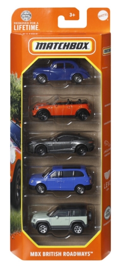 Imagine MATCHBOX SET 5 MASINUTE METALICE MBX BRITISH ROADWAYS SCARA 1:64