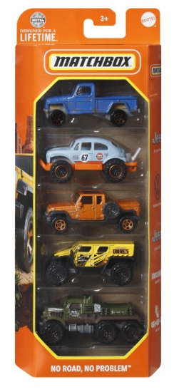 Imagine MATCHBOX SET 5 MASINUTE METALICE MBX NO ROAD NO PROBLEM SCARA 1:64