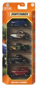 Imagine Matchbox set 5 mașinuțe metalice MBX Road Cruisers scara 1:64