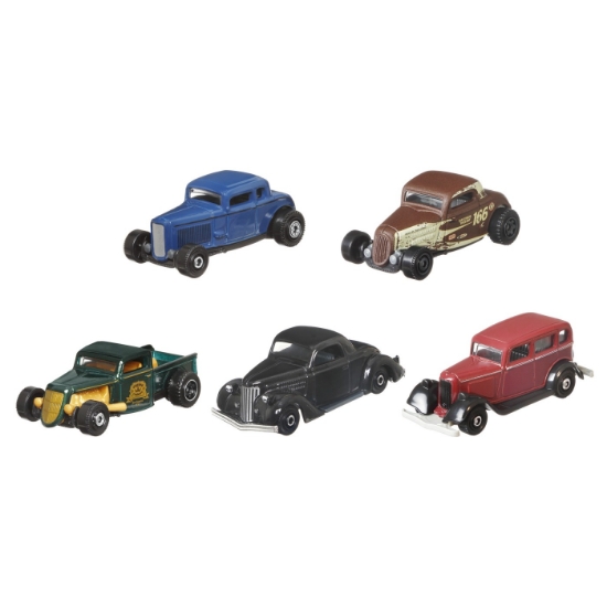 Imagine Matchbox set 5 mașinuțe metalice MBX Road Cruisers scara 1:64