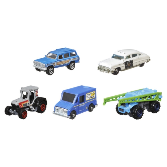 Imagine Matchbox set 5 mașinuțe metalice MBX Countryside II scara 1:64