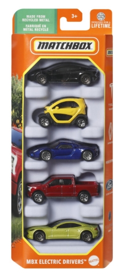 Imagine MATCHBOX SET 5 MASINUTE METALICE MBX ELECTRIC DRIVERS SCARA 1:64