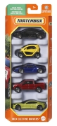 Imagine Matchbox set 5 mașinuțe metalice MBX Electric Drivers scara 1:64