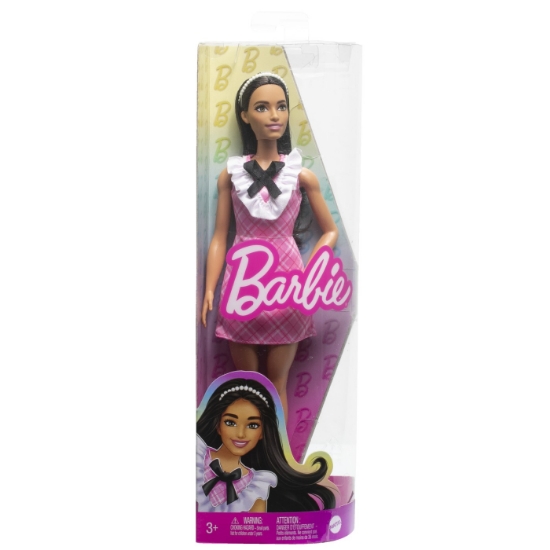 Imagine PAPUSA BARBIE FASHIONISTA BRUNETA CU BENTITA