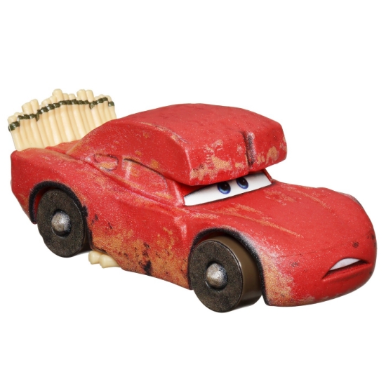 Imagine Cars3 set 2 mașinuțe metalice Cave Fulger McQueen și Pitstoposaurus