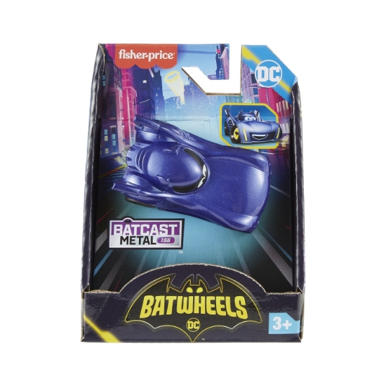 Imagine FISHER PRICE BATWHEELS MASINUTA METALICA BATMOBILE 1:55