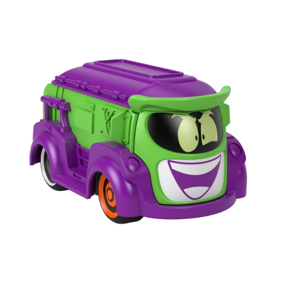 Imagine Fisher Price Batwheels mașinuța metalică Prank vanul lui Joker 1:55