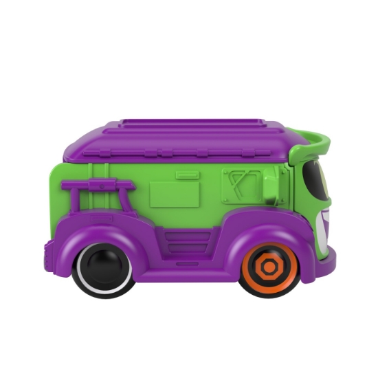 Imagine Fisher Price Batwheels mașinuța metalică Prank vanul lui Joker 1:55