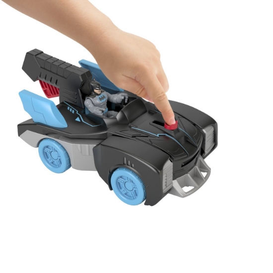 Imagine Imaginext DC Super Friends vehicul cu figurină Bat-Tech Batmobil