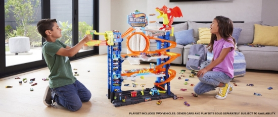 Imagine Hot Wheels City Super garajul