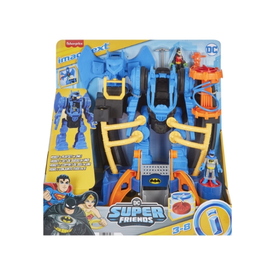 Imagine FISHER PRICE IMAGINEXT DC SUPER FRIENDS ROBOT BATMAN SI CENTRU DE COMANDA