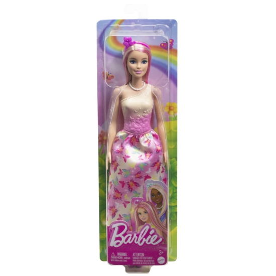 Imagine BARBIE PAPUSA BARBIE CU PARUL BLOND SI ROZ