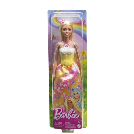 Imagine BARBIE PAPUSA BARBIE CU PARUL BLOND SI GALBEN