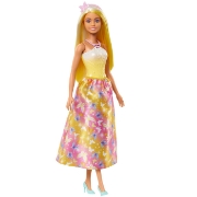 Imagine BARBIE PAPUSA BARBIE CU PARUL BLOND SI GALBEN