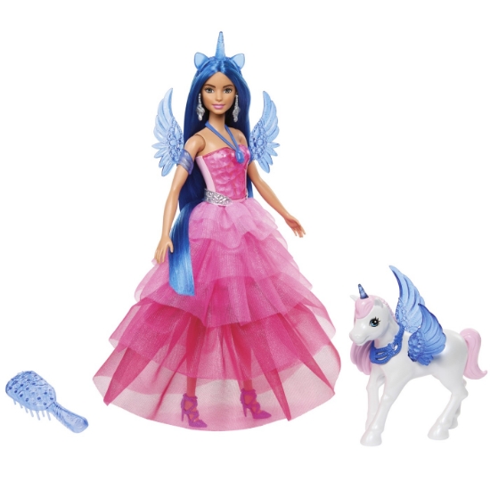 Imagine BARBIE PAPUSA BARBIE CU UNICORN