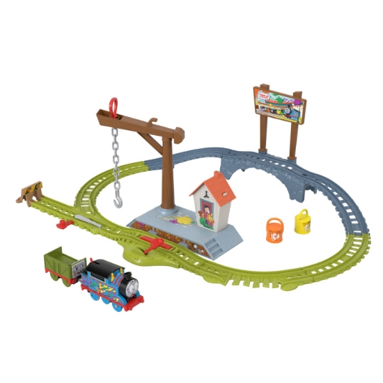 Imagine Thomas set de joacă cu locomotivă motorizată Thomas livrează vopseaua
