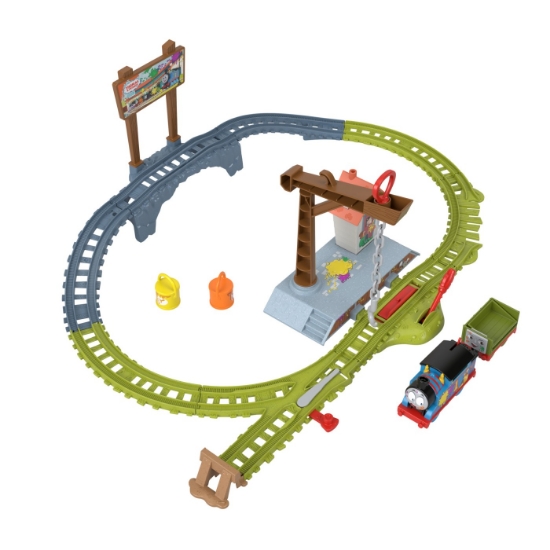 Imagine Thomas set de joacă cu locomotivă motorizată Thomas livrează vopseaua