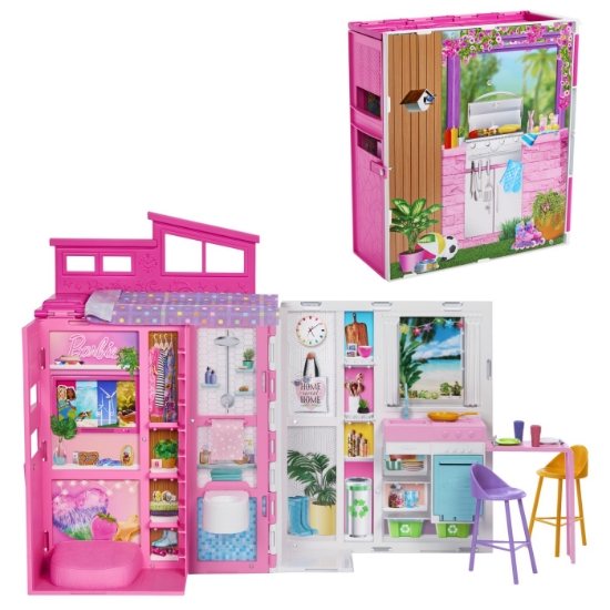 Imagine BARBIE CASA DE PAPUSI BARBIE CU 4 ZONE PLIABILA