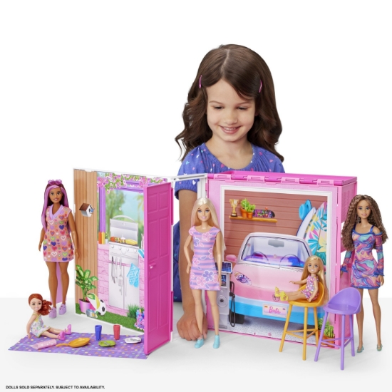Imagine BARBIE CASA DE PAPUSI BARBIE CU 4 ZONE PLIABILA