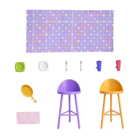 Imagine BARBIE CASA DE PAPUSI BARBIE CU 4 ZONE PLIABILA