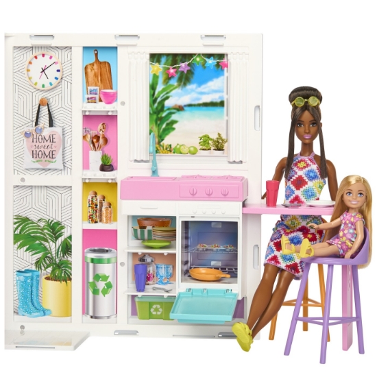 Imagine BARBIE CASA DE PAPUSI BARBIE CU 4 ZONE PLIABILA