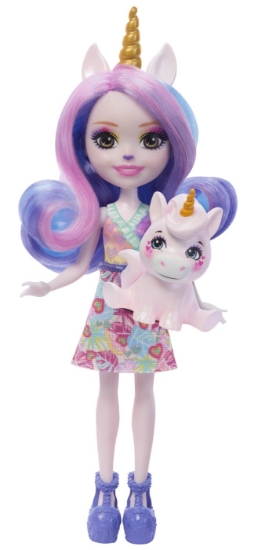 Imagine ENCHANTIMALS PAPUSI SI ANIMALUTE ULIA UNICORN SI PACIFICA