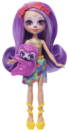 Imagine ENCHANTIMALS PAPUSI SI ANIMALUTE SABINDRA SLOTH SI HANG