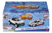 Imagine HOT WHEELS SET 2 MASINUTE METALICE PULL BACK GMC HUMMER EV SI CORVETTE C8R 1:43
