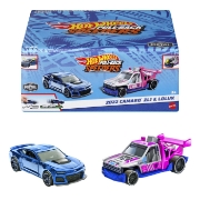 Imagine HOT WHEELS SET 2 MASINUTE METALICE PULL BACK CAMARO ZL1 2022 SI LOLUX 1:43