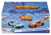 Imagine HOT WHEELS SET 2 MASINUTE METALICE PULL BACK GT-SCORCHER SI PORSCHE 911 GT3 1:43