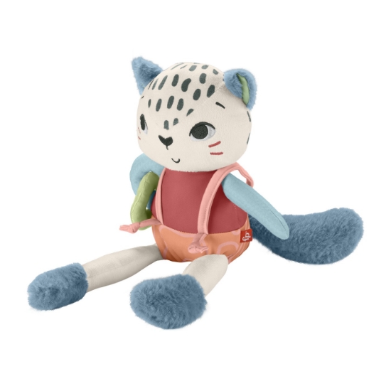 Imagine Fisher Price jucărie de plus leopard de zăpadă