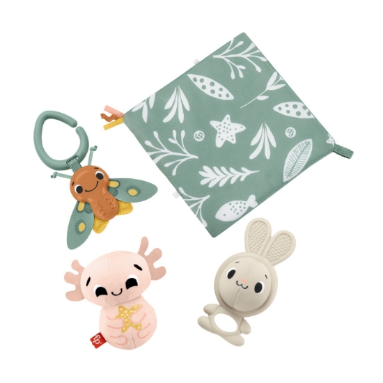 Imagine Fisher Price – Set 4 jucării senzoriale pentru bebeluși