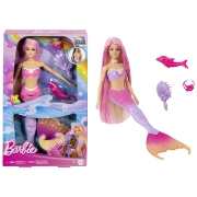 Imagine BARBIE COLOR CHANGE PAPUSA SIRENA CU PAR ROZ