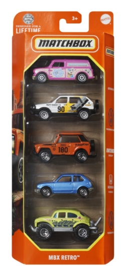 Imagine MATCHBOX SET 5 MASINUTE METALICE MBX RETRO SCARA 1:64