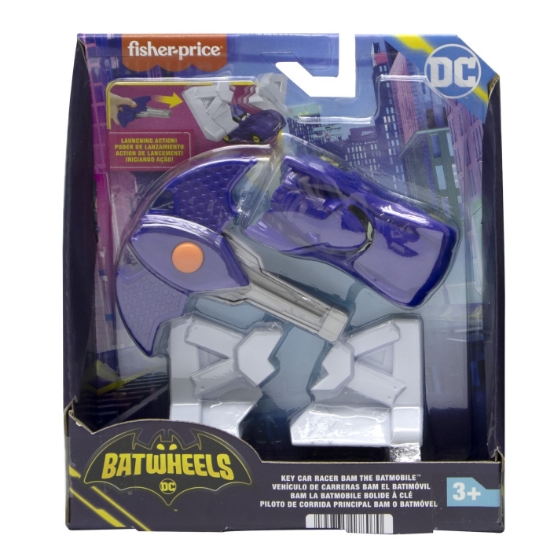 Imagine FISHER PRICE BATWHEELS MASINUTA ALBASTRA SCARA 1:55