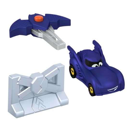 Imagine Fisher Price Batwheels mașinuța albastră scară 1:55