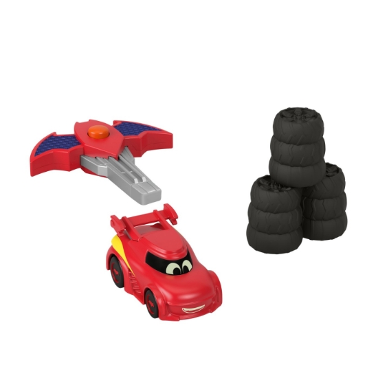 Imagine Fisher Price Batwheels mașinuța roșie scara 1:55