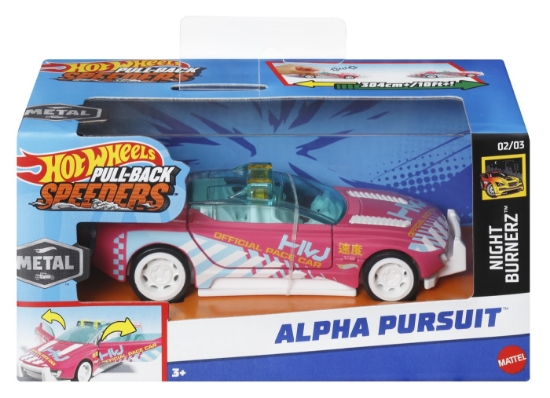 Imagine HOT WHEELS MASINUTA METALICA CU SISTEM PULL BACK ALPHA PURSUIT SCARA 1:43