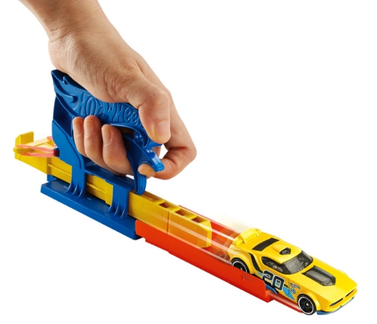 Imagine  Hot Wheels set lansator portabil albastru și mașinuță