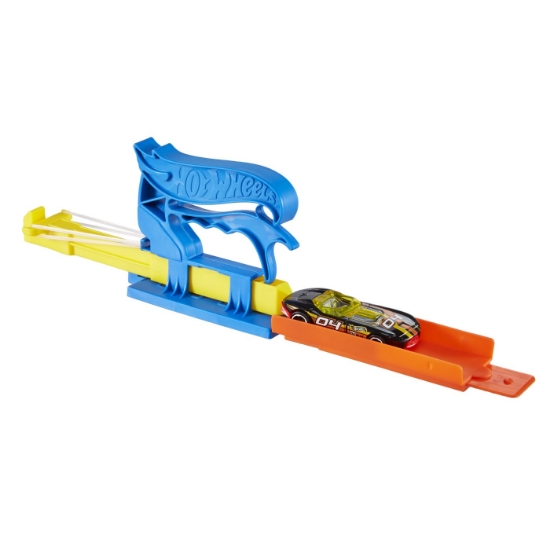 Imagine  Hot Wheels set lansator portabil albastru și mașinuță