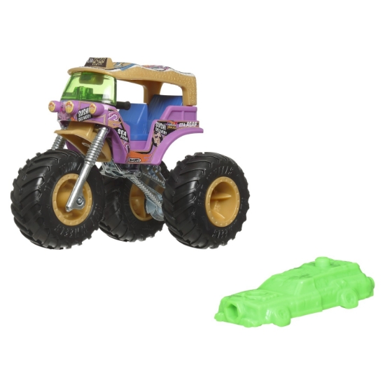 Imagine Hot Wheels Monster Truck mașinuță Tuk NRoll scara 1:64