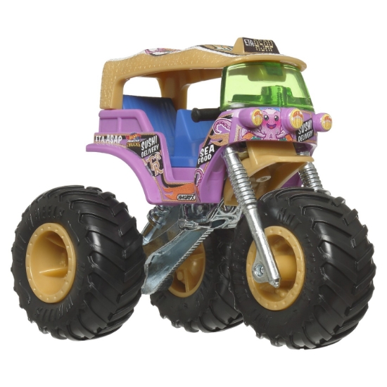 Imagine Hot Wheels Monster Truck mașinuță Tuk NRoll scara 1:64