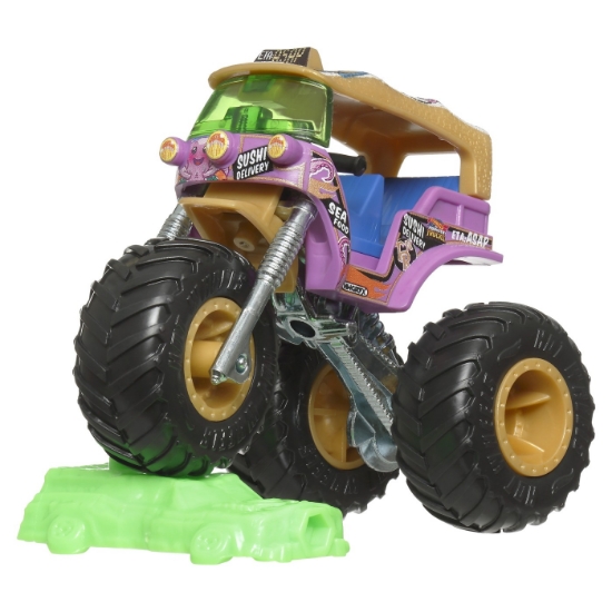 Imagine Hot Wheels Monster Truck mașinuță Tuk NRoll scara 1:64