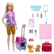Imagine BARBIE YOU CAN BE SET PAPUSA CU DOUA ANIMALUTE DIN JUNGLA