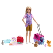 Imagine BARBIE YOU CAN BE SET PAPUSA CU DOUA ANIMALUTE DIN JUNGLA